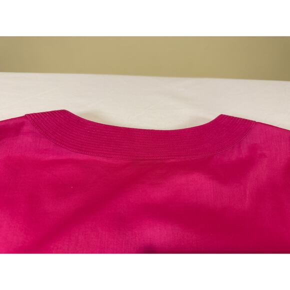 Tory Burch Pink Cotton Long Sleeve Safo Dress Size 8 - Picture 9 of 16